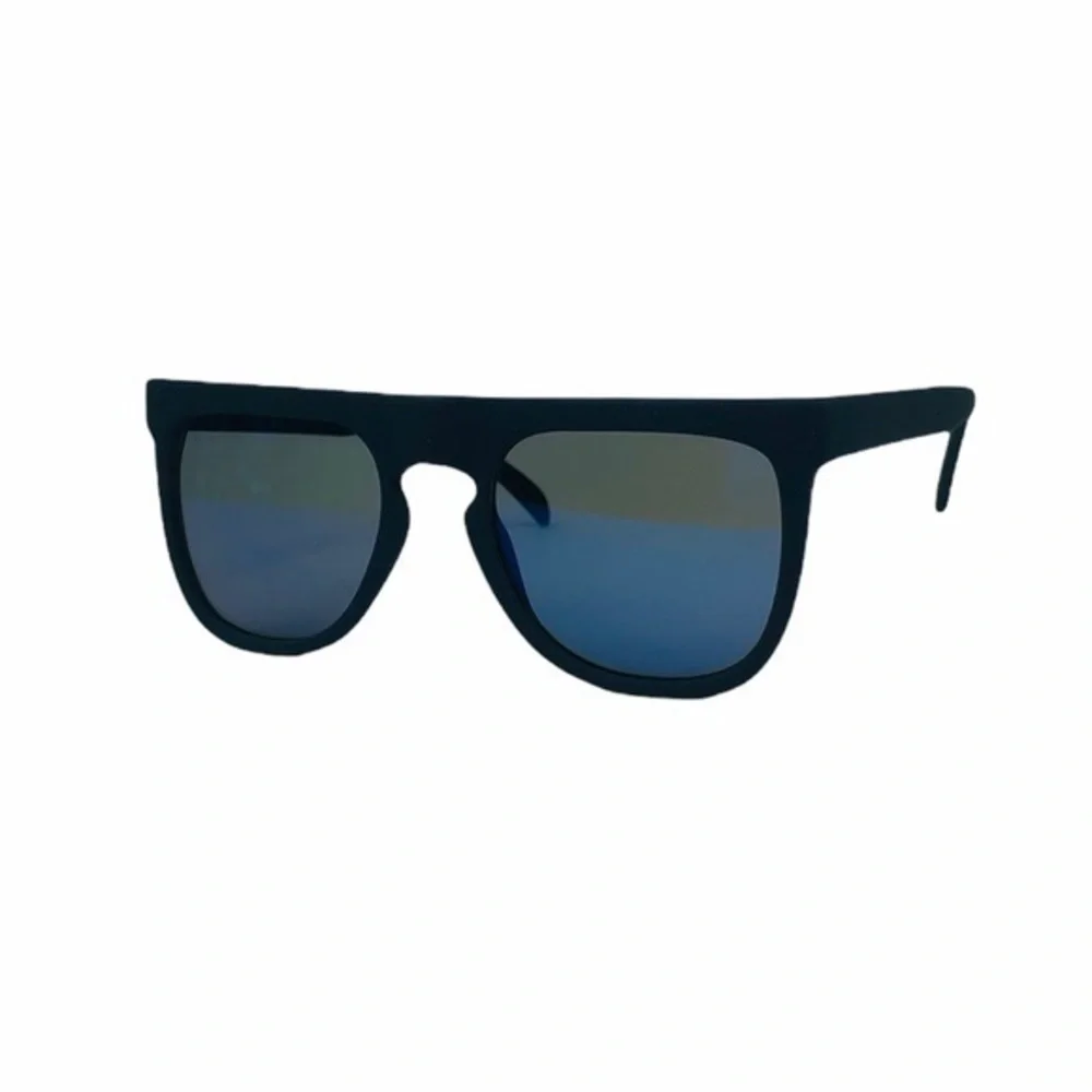 KOMONO Bennet Midnight Blue Rubber Sunglasses NWT